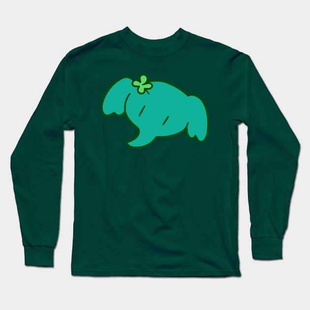 Lucky Elephant Face Long Sleeve T-Shirt by saradaboru